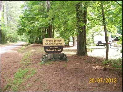 Young Branch Campground in Tennessee